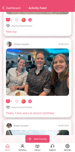 Activity Feed App Preview
